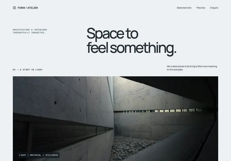Preview of Form Atelier — Architecture practice