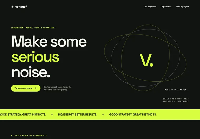 Preview of Voltage — Digital marketing agency